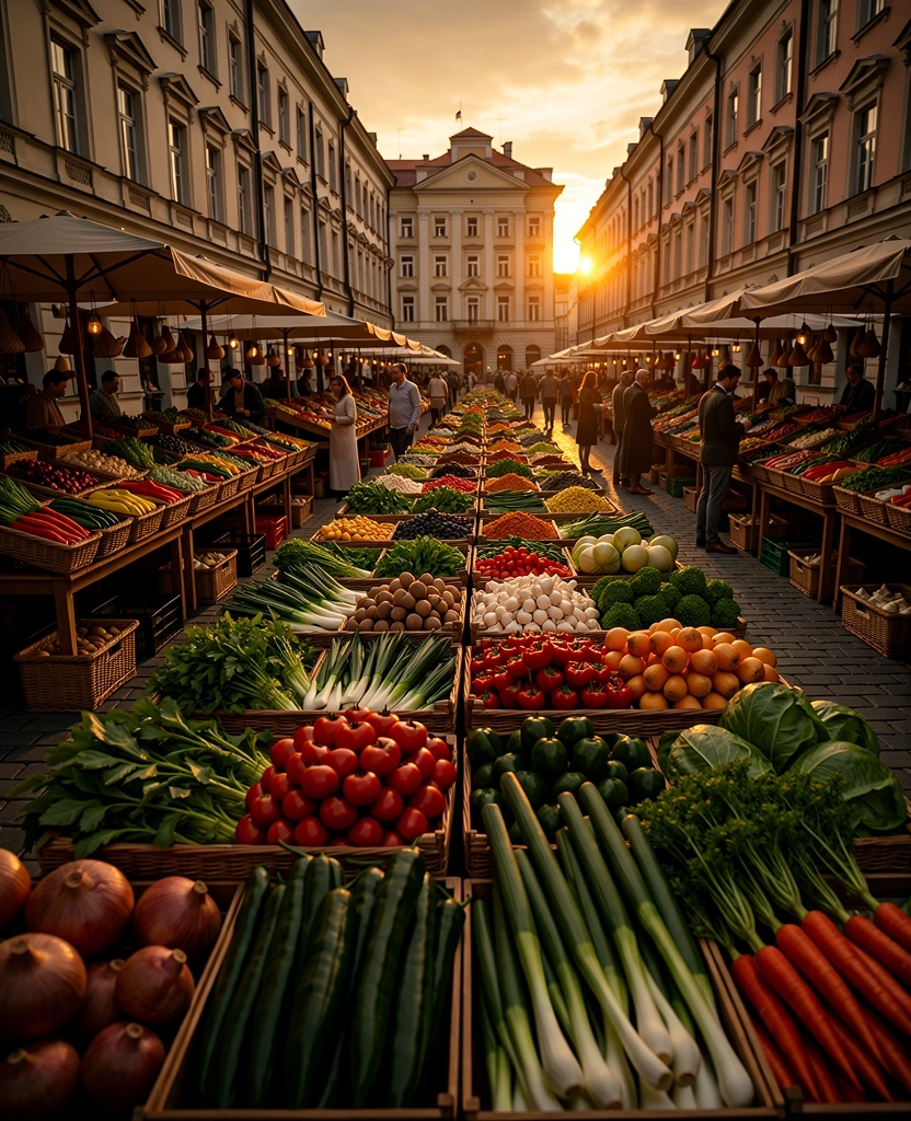 Local market in Timișoara